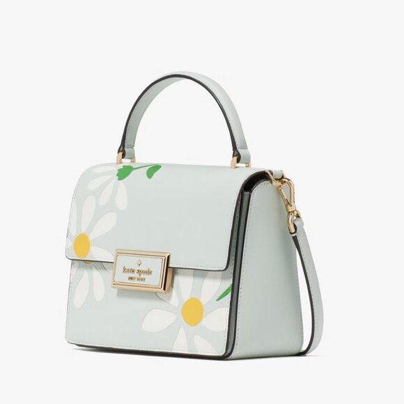 Kate Spade Reegan Day Tripper Top Handle Crossbody Crystal Blue Daisies KG760 - Picture 5 of 7